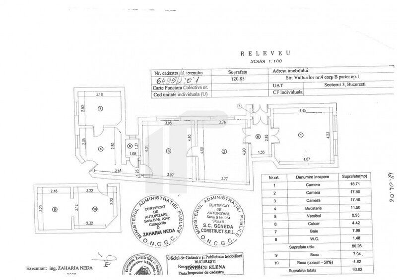 Nerva Traian apartament in vila 3 camere, curte 40mp